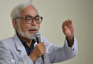 epa03853489 Japanese film director and animator Hayao Miyazaki speaks during a press conference in Tokyo, Japan, 06 September 2013. Oscar-winning Miyazaki said he will retire from making feature-length film.  EPA/FRANCK ROBICHON