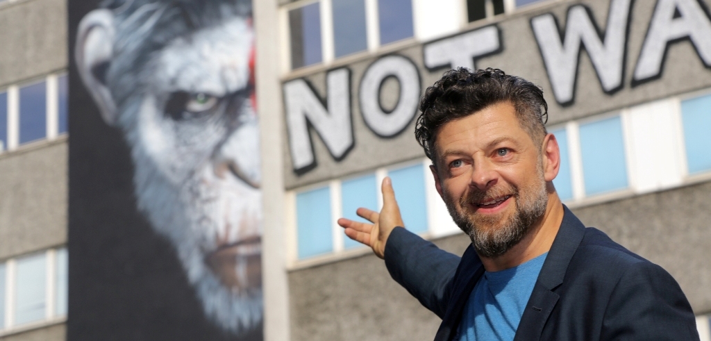 19.07 2014 Berlin Photocall zu Planet der Affen-Revolution Dawn of the Planet of the Apes in Berlin with Andy Serkis , Keri Russell and Matt Reeves