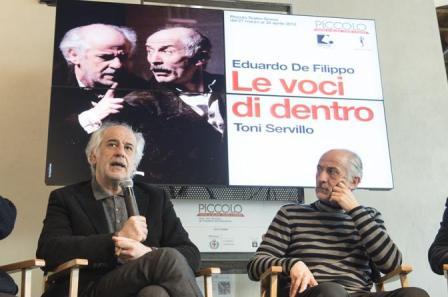 LE VOCI DI DENTRO conferenza stampa. Chiostro del Piccolo Teatro Grassi di Milano. 25 marzo 2013. Foto © Masiar Pasquali