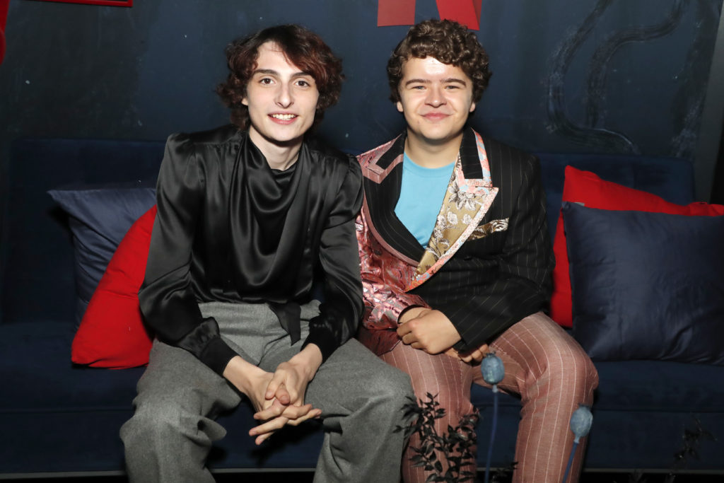 BROOKLYN, NEW YORK - MAY 14: Finn Wolfhard and Gaten Matarazzo attend Netflix's "Stranger Things" Season 4 New York Premiere at Netflix Brooklyn on May 14, 2022 in Brooklyn, New York. (Photo by Astrid Stawiarz/Getty Images for Netflix)